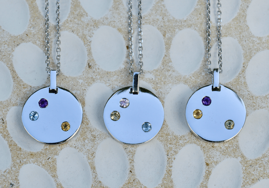 Earthlight symbolic natural gemstone necklaces